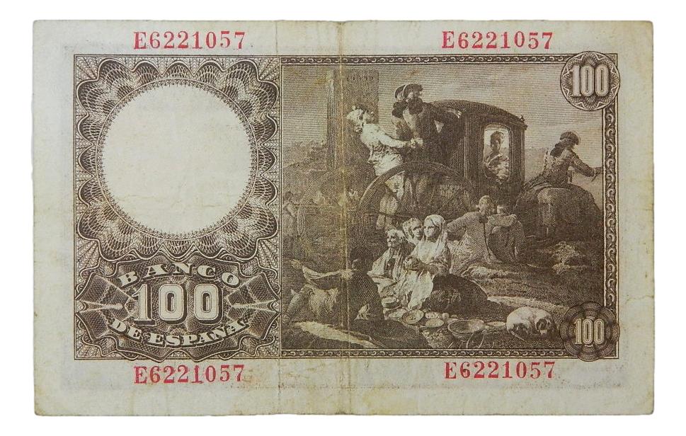 1948 - ESPAÑA - BILLETE - 100 PESETAS -  BAYEU - BC-