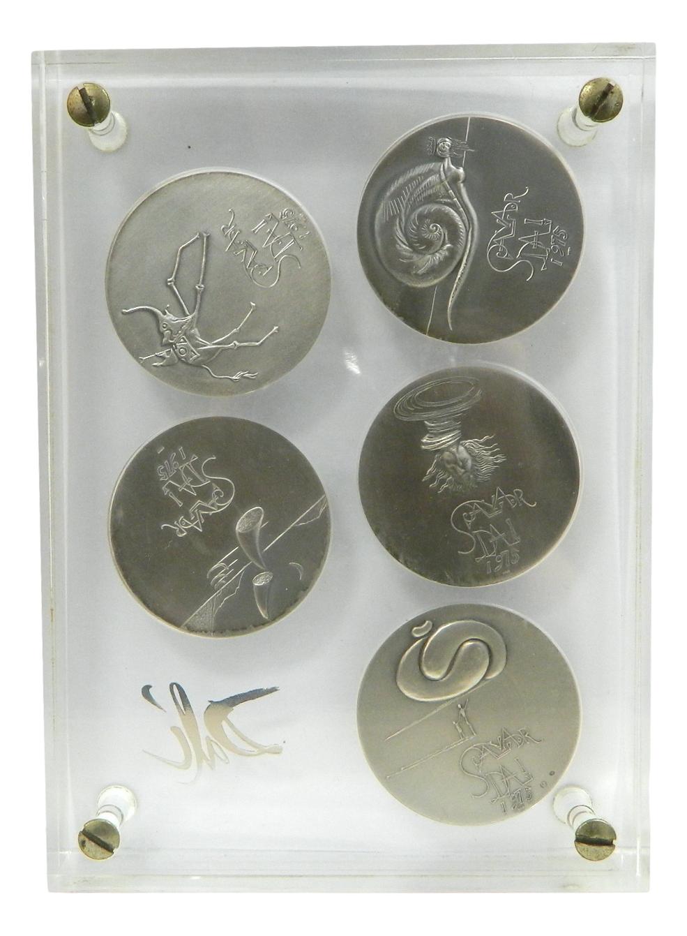 1975 - COLECCION 5 MEDALLAS - SALVADOR DALI