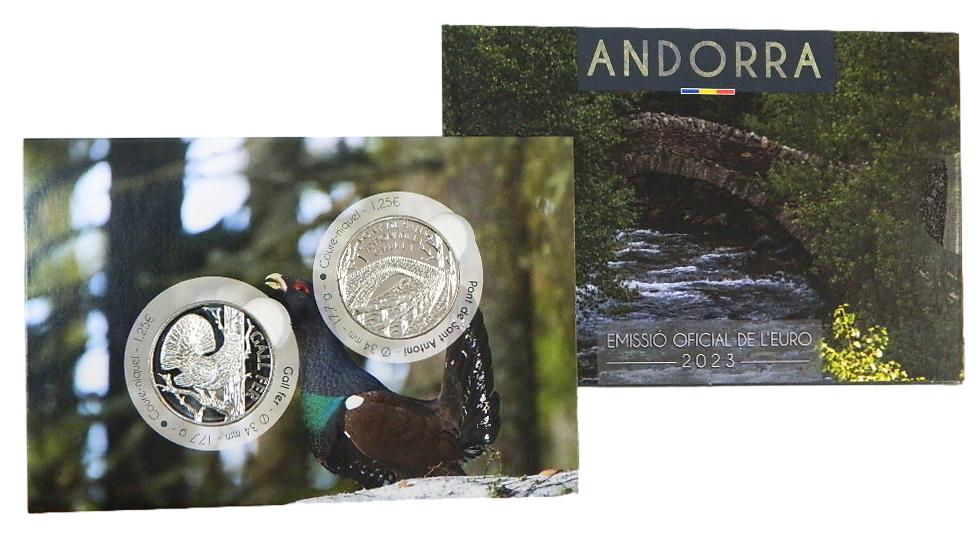 2023 - ANDORRA - 1,25 EURO - 2 MONEDAS 