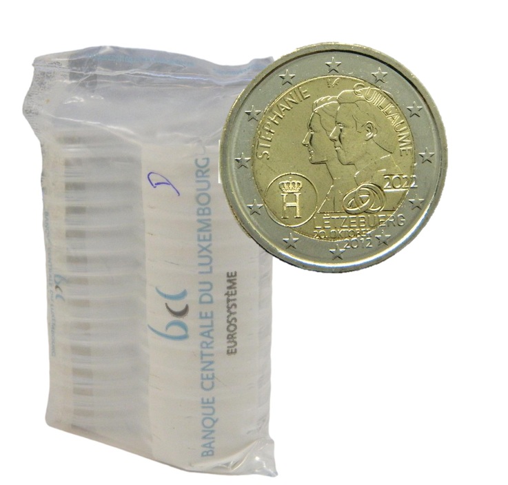 2022 - LUXEMBURGO - 2 EURO - BODA - CARTUCHO
