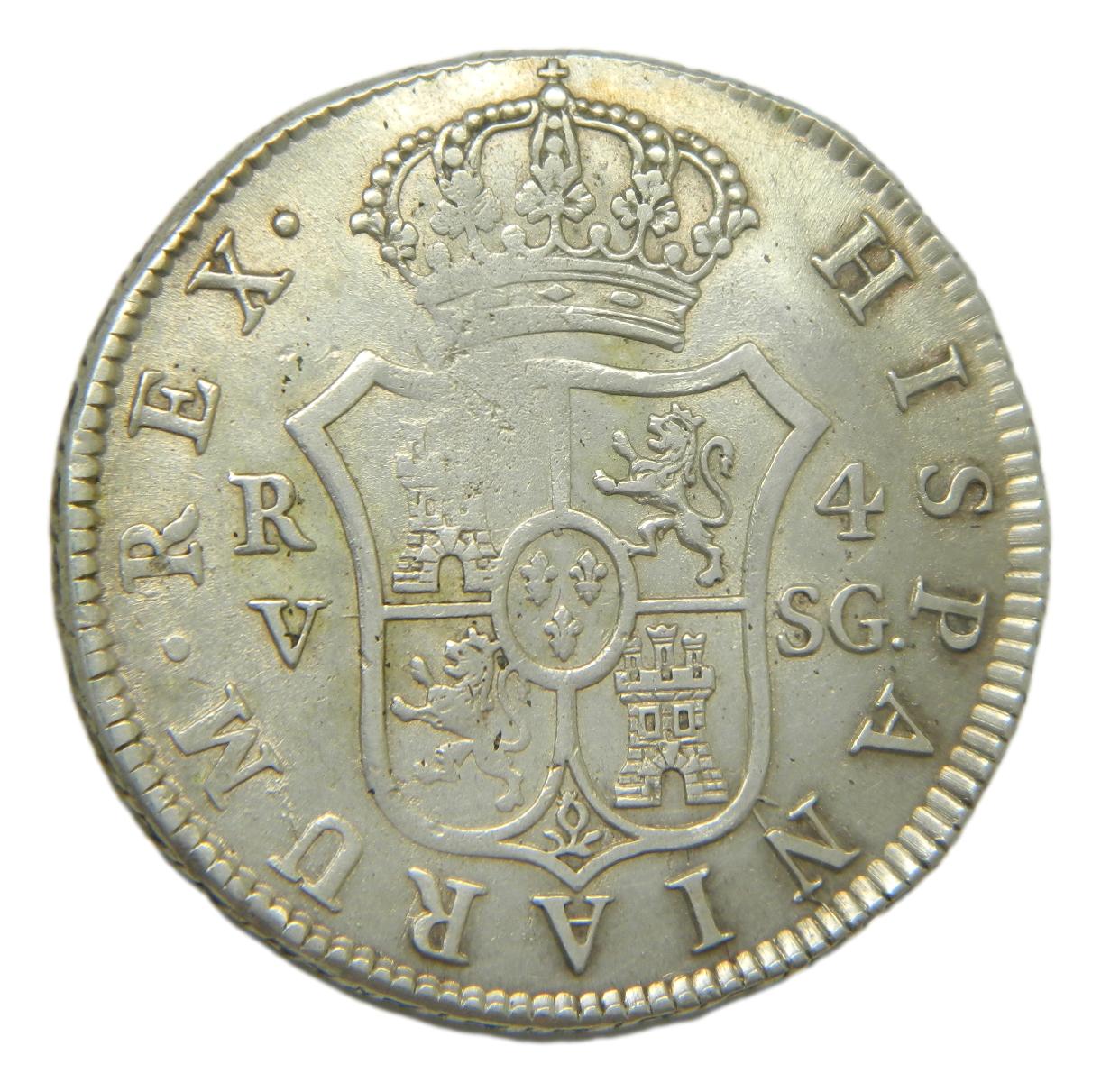 1810 SG - FERNANDO VII - 4 REALES - VALENCIA  - MBC