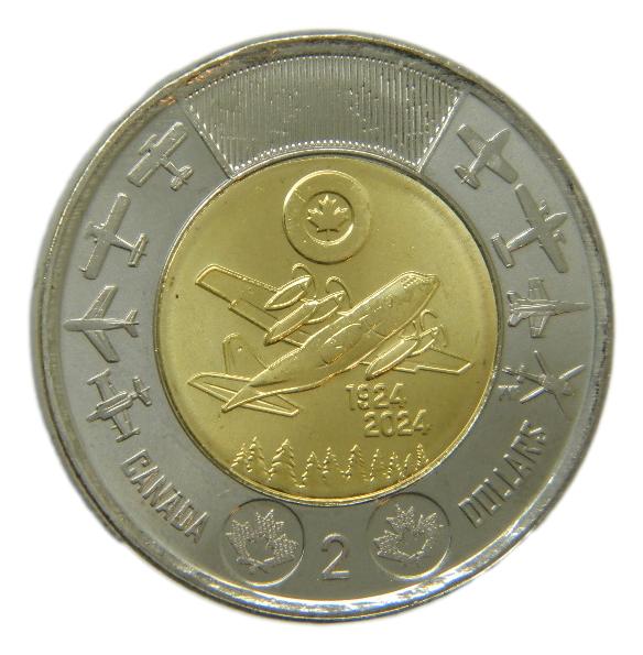2024 - CANADA - 2 DOLARES - FUERZA AEREA