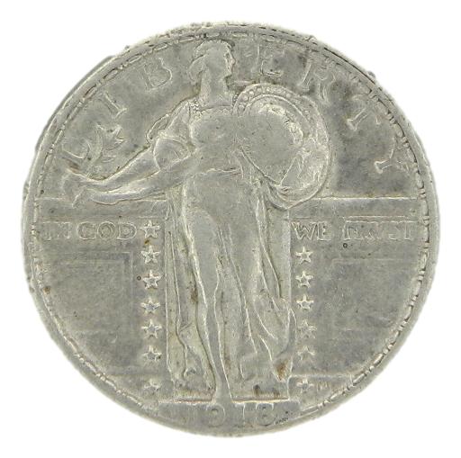 1918 - USA - QUARTER DOLLAR - PLATA 