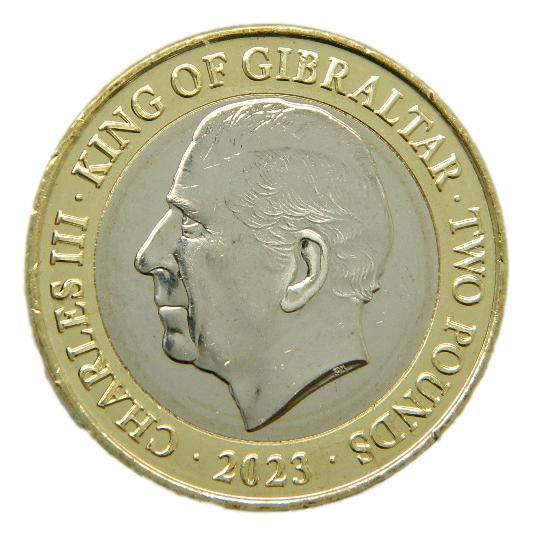 2023 - GIBRALTAR - 2 LIBRAS - CHARLES III - 2 POUNDS
