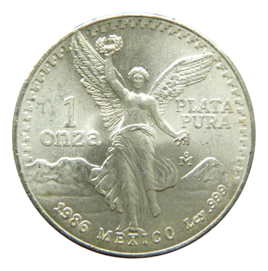 1986 - MEXICO - 1 ONZA PLATA FINA