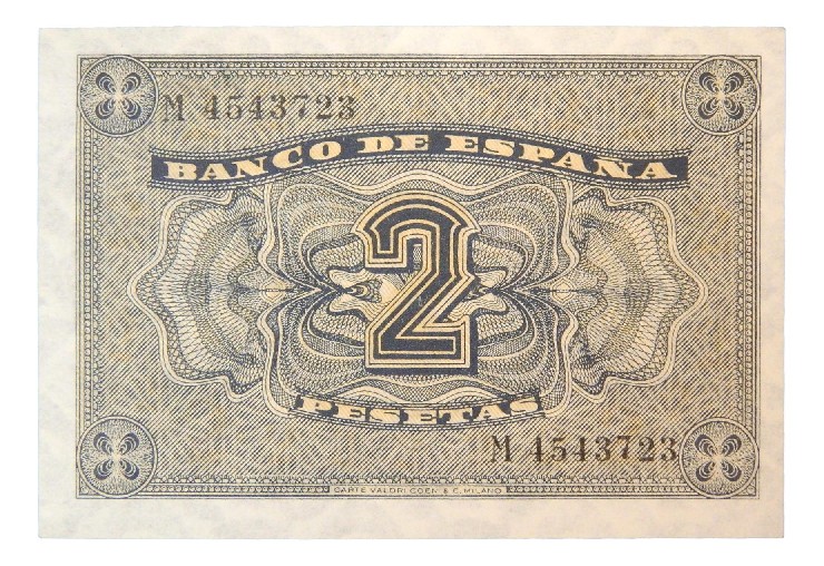 1938 - ESPAÑA - BILLETE - 2 PESETAS - BURGOS - SC-
