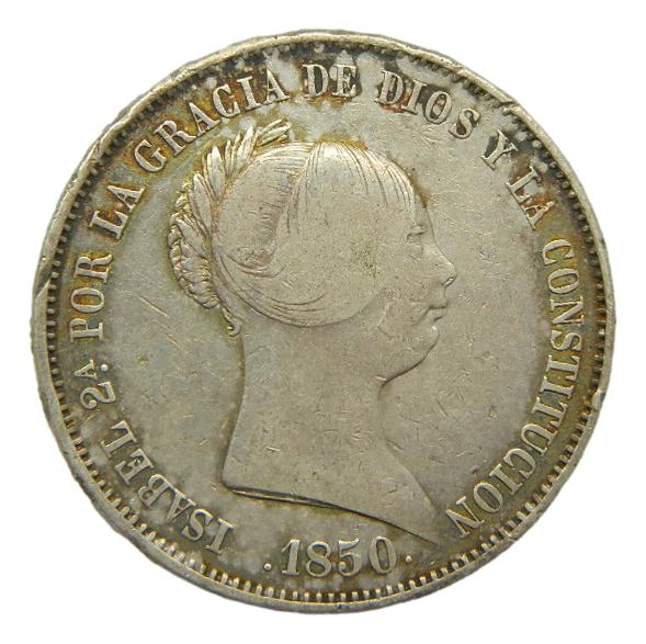 1850 - ISABEL II - 20 REALES - MADRID - MBC