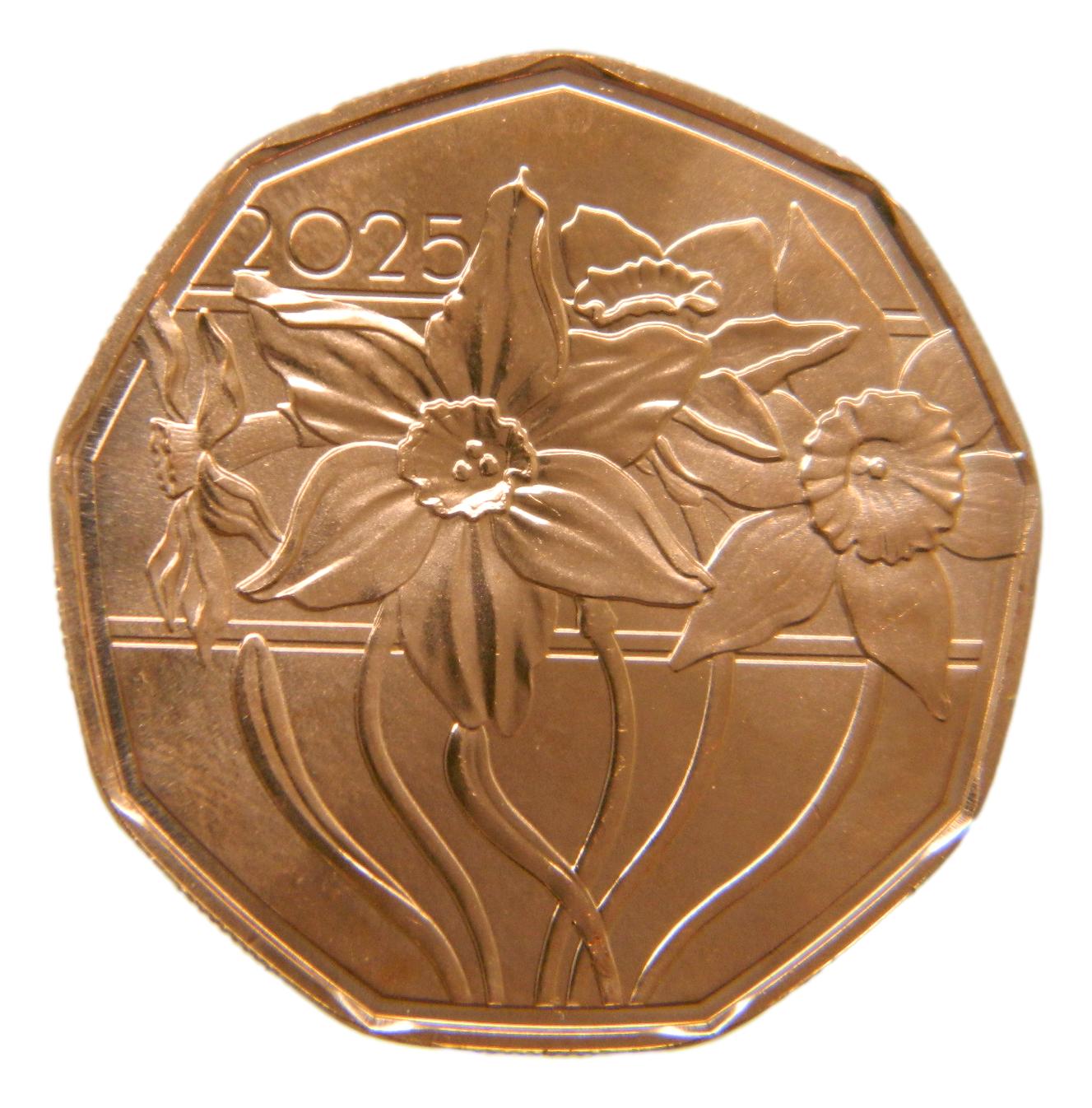 2025 - AUSTRIA - 5 EURO - PASCUA - NARCISO - COBRE