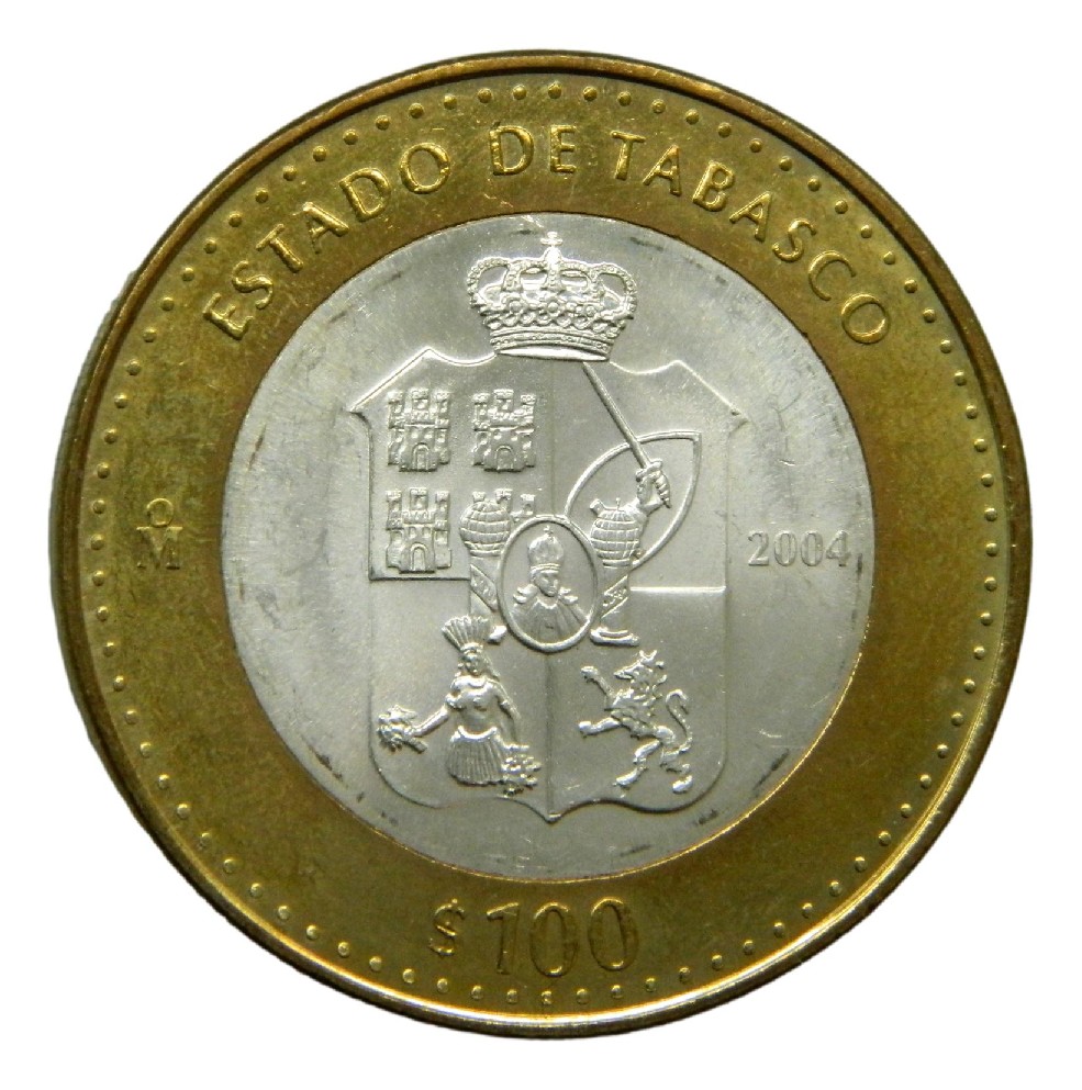 2004 - MEXICO - 100 PESOS - ESTADO DE TABASCO - SC