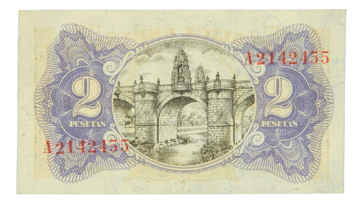 1938 - REPUBLICA ESPAÑOLA - BILLETE - 2 PESETAS - SC