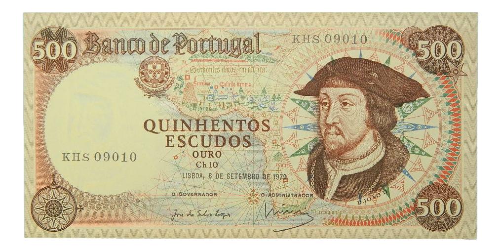 1979 - PORTUGAL - BILLETE - 500 ESCUDOS - JOAO II - PICK 170 b