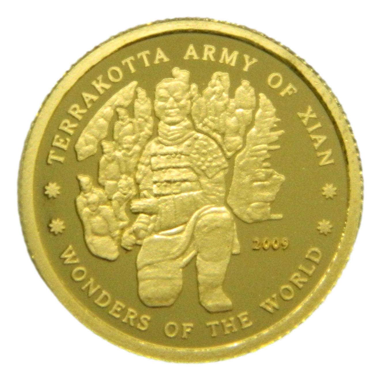 2009 - COREA DEL NORTE - 10 WON - EJERCITO DE TERRACOTA - 1 GR AU