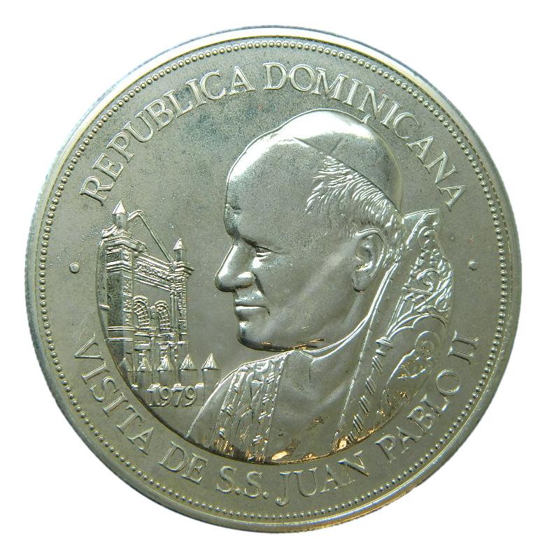 1979 - REPUBLICA DOMINICANA - 25 PESOS - JUAN PABLO II