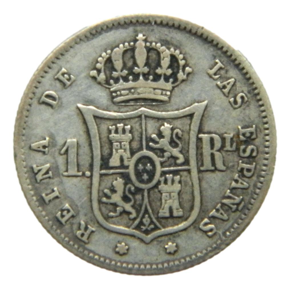 1862 - ISABEL II - 1 REAL - MADRID - MBC