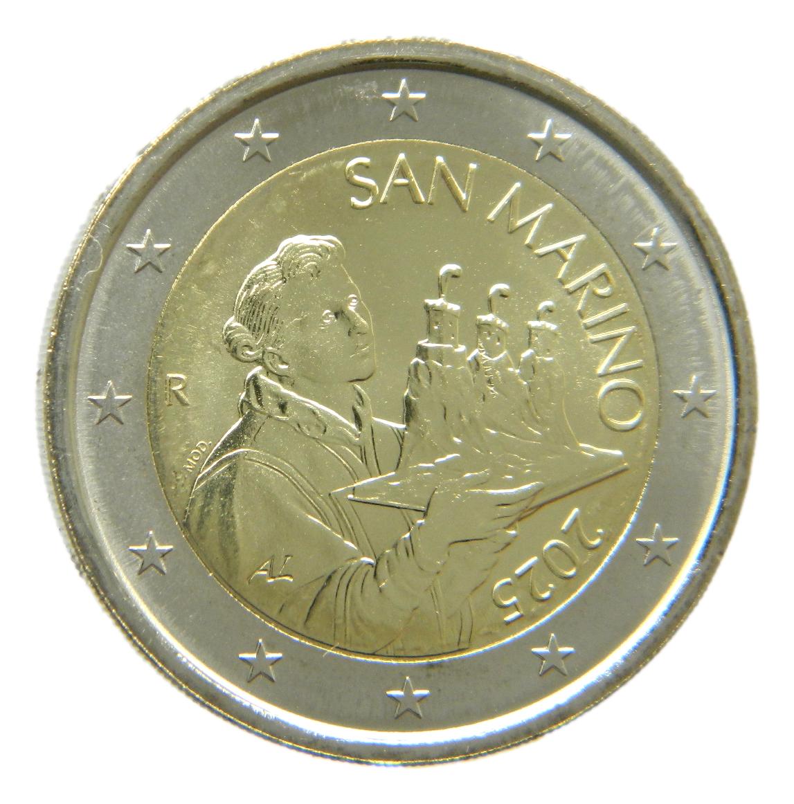 2025 - SAN MARINO - 2 EURO - NO CONMEMORATIVA