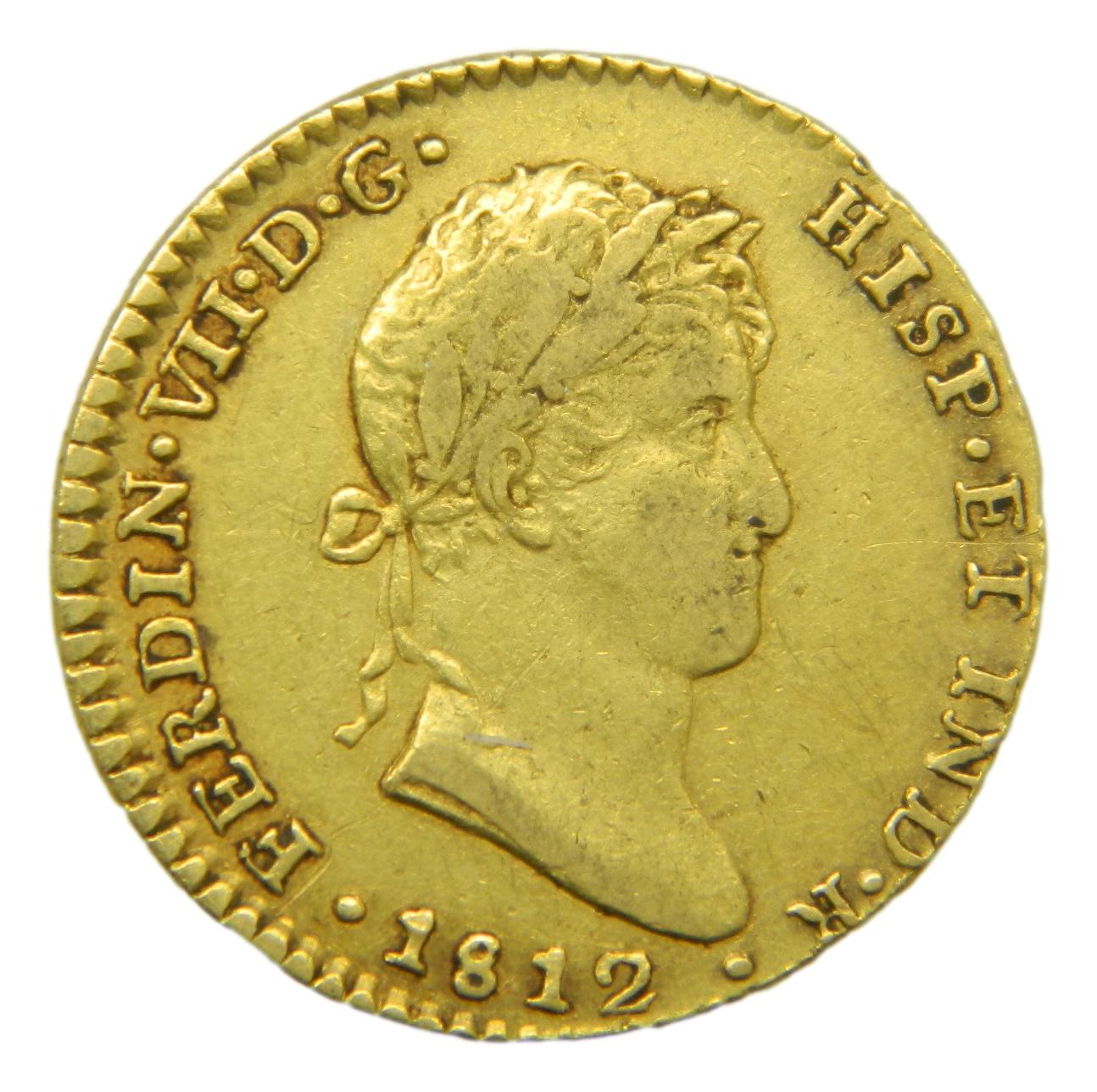 1812 CI - FERNANDO VII - 2 ESCUDOS - CADIZ - MBC