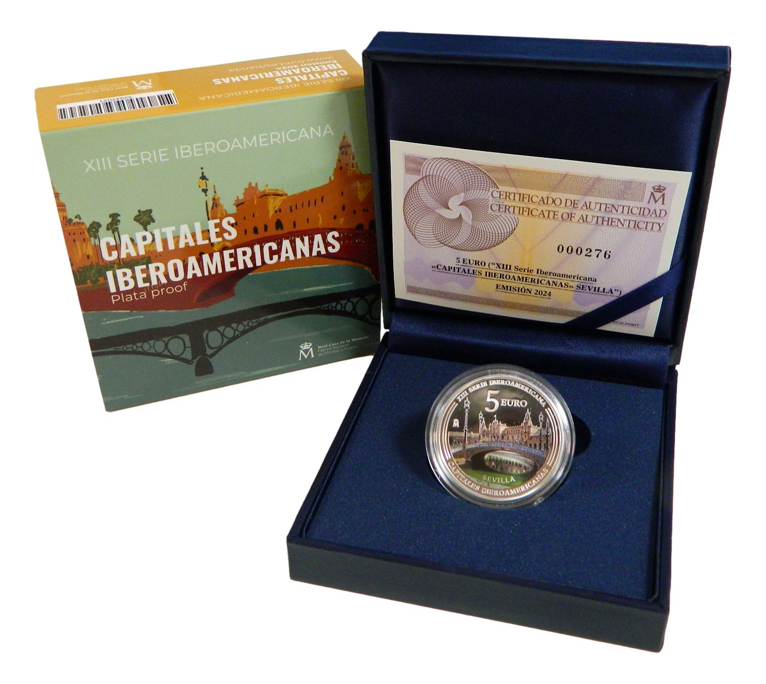 2024 - ESPAÑA - 5 EURO - SEVILLA - CAPITALES IBEROAMERICANAS