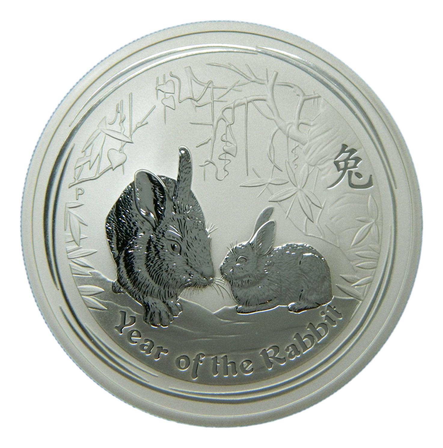 2011 - AUSTRALIA - 2 ONZAS PLATA - CONEJO - RABBIT