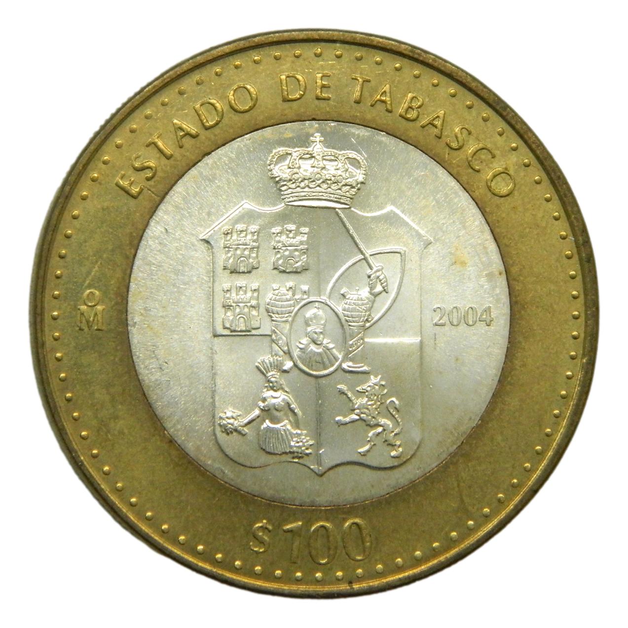 2004 - MEXICO - 100 PESOS - TABASCO
