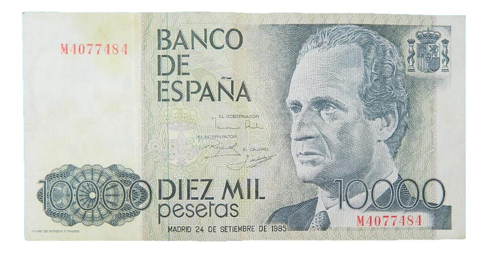 1985 - ESPAÑA - BILLETE - 10000 PESETAS - BC