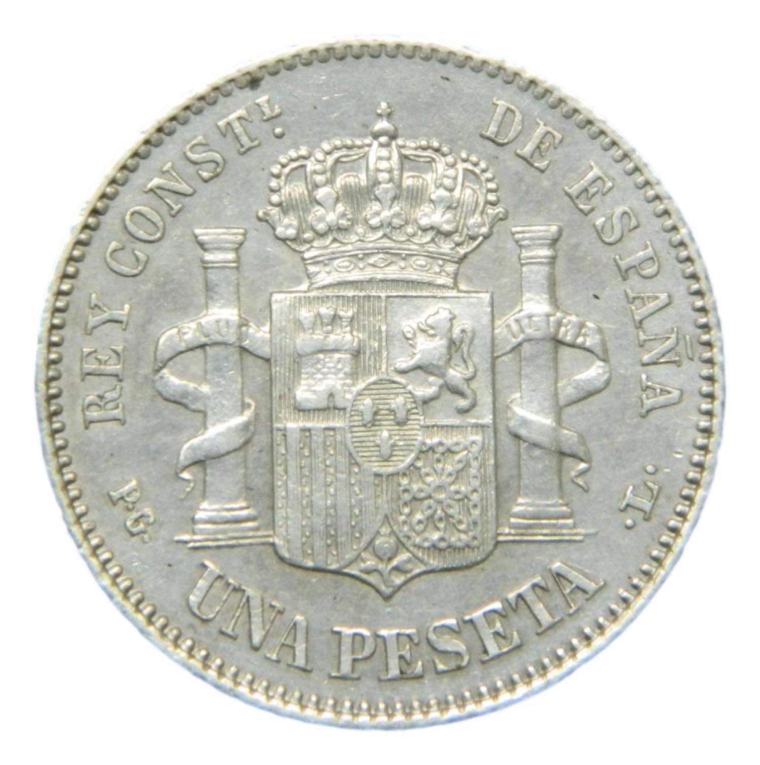 1893 *18-93 - ALFONSO XIII - 1 PESETA - MADRID - PGL - S10/349