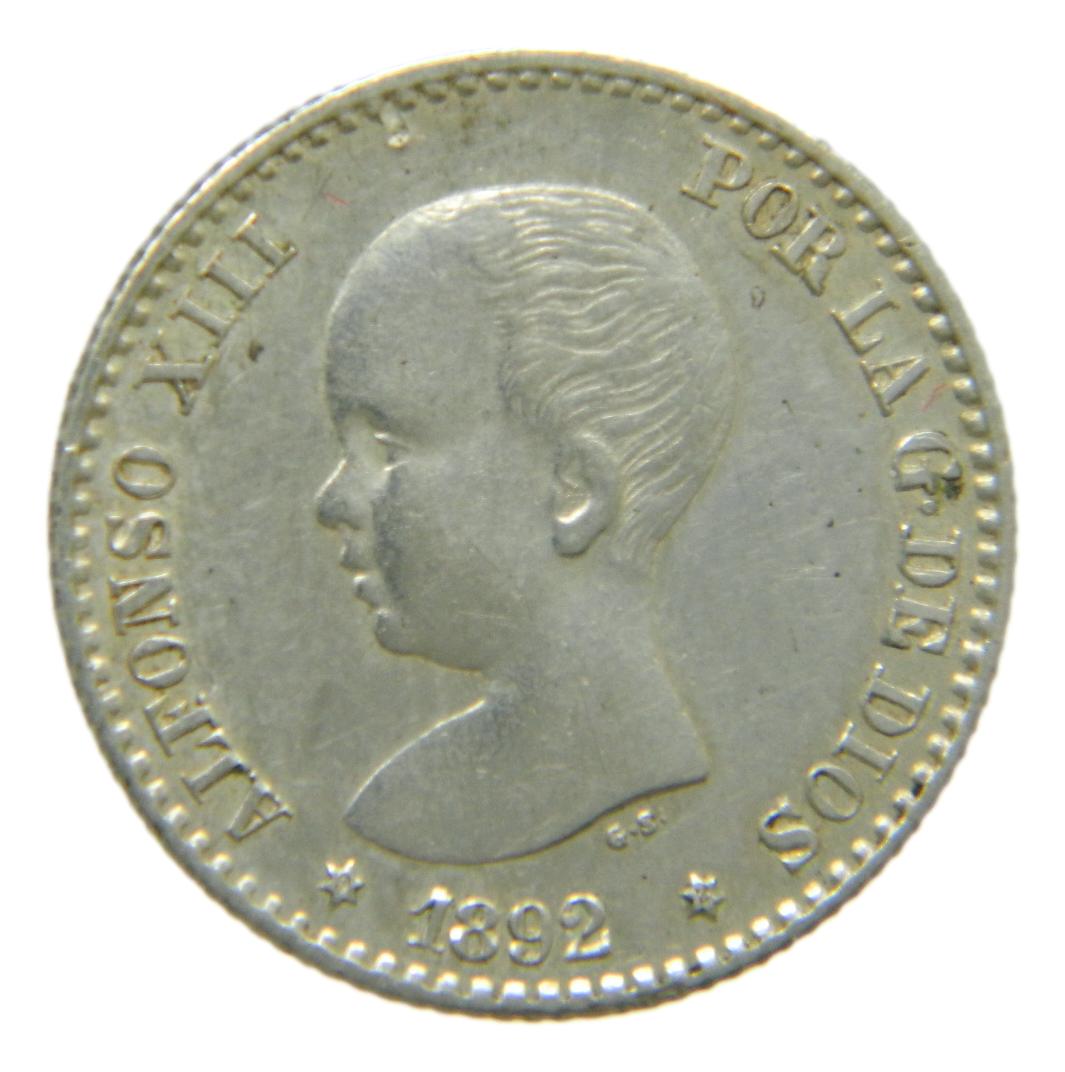1892 *9-2 - ALFONSO XIII - 50 CENTIMOS - PGM - EBC+