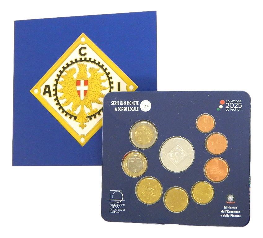2025 - ITALIA - CARTERA EUROS - 120 ANIVERSARIO CLUB ATOMOVILISTICO