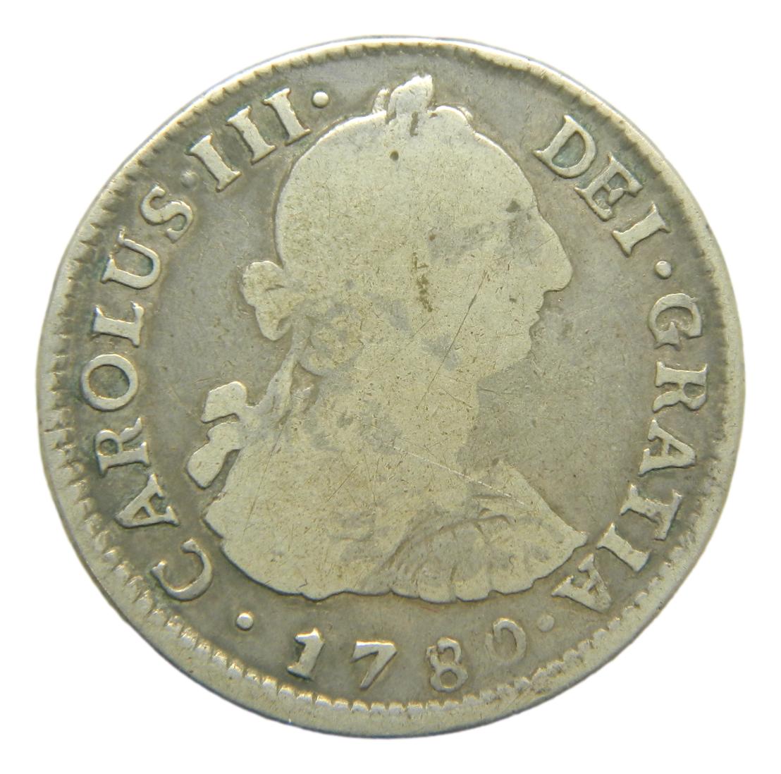 1780 MI - CARLOS III - 2 REALES - LIMA