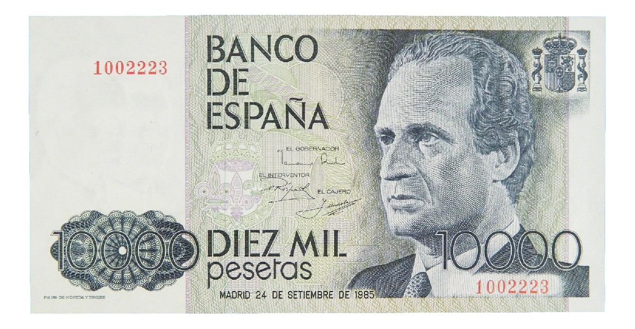 1985 - ESPAÑA - BILLETE - 10000 PESETAS - JUAN CARLOS I - SC-