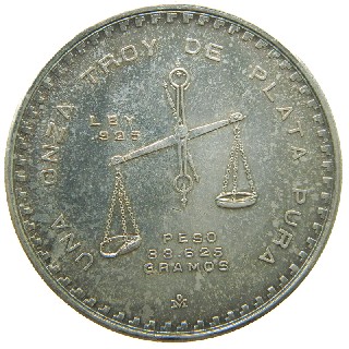 1978 - MEXICO - 1 ONZA TROY - PLATA 