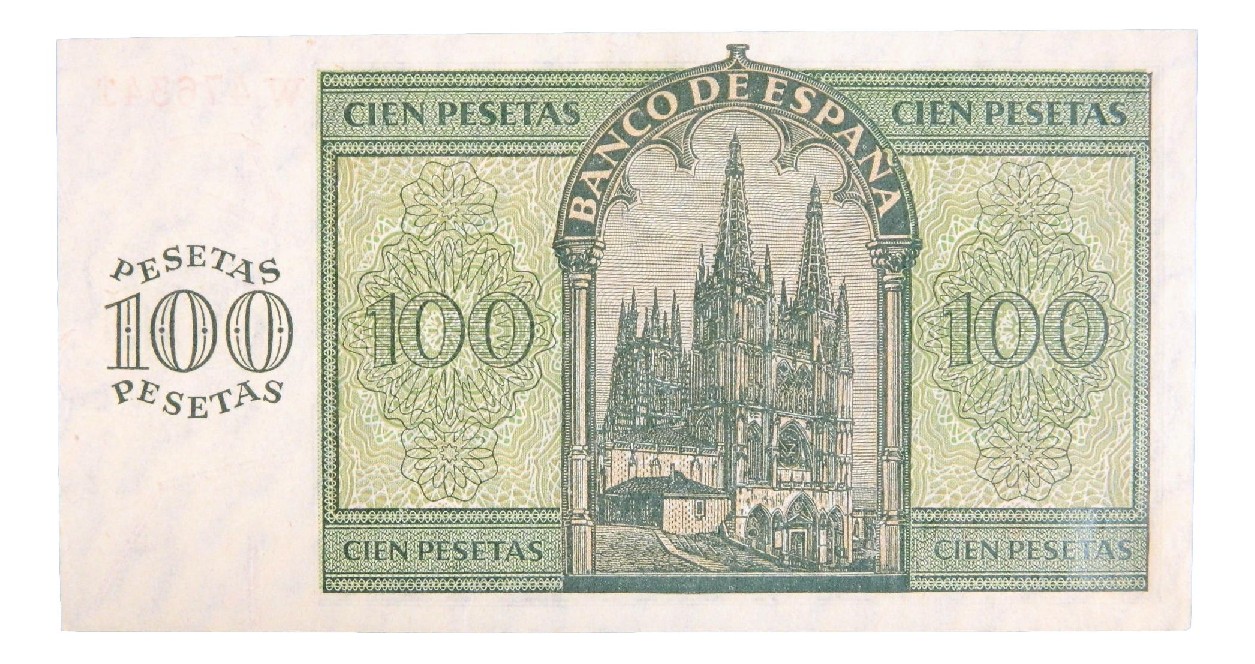 1936 - ESPAÑA - BILLETE - 100 PESETAS - BURGOS - SC