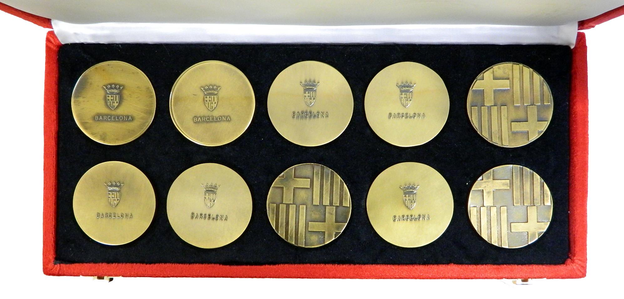 COLECCION 10 MEDALLAS - BARCELONA - ANTONO GAUDI - BRONCE