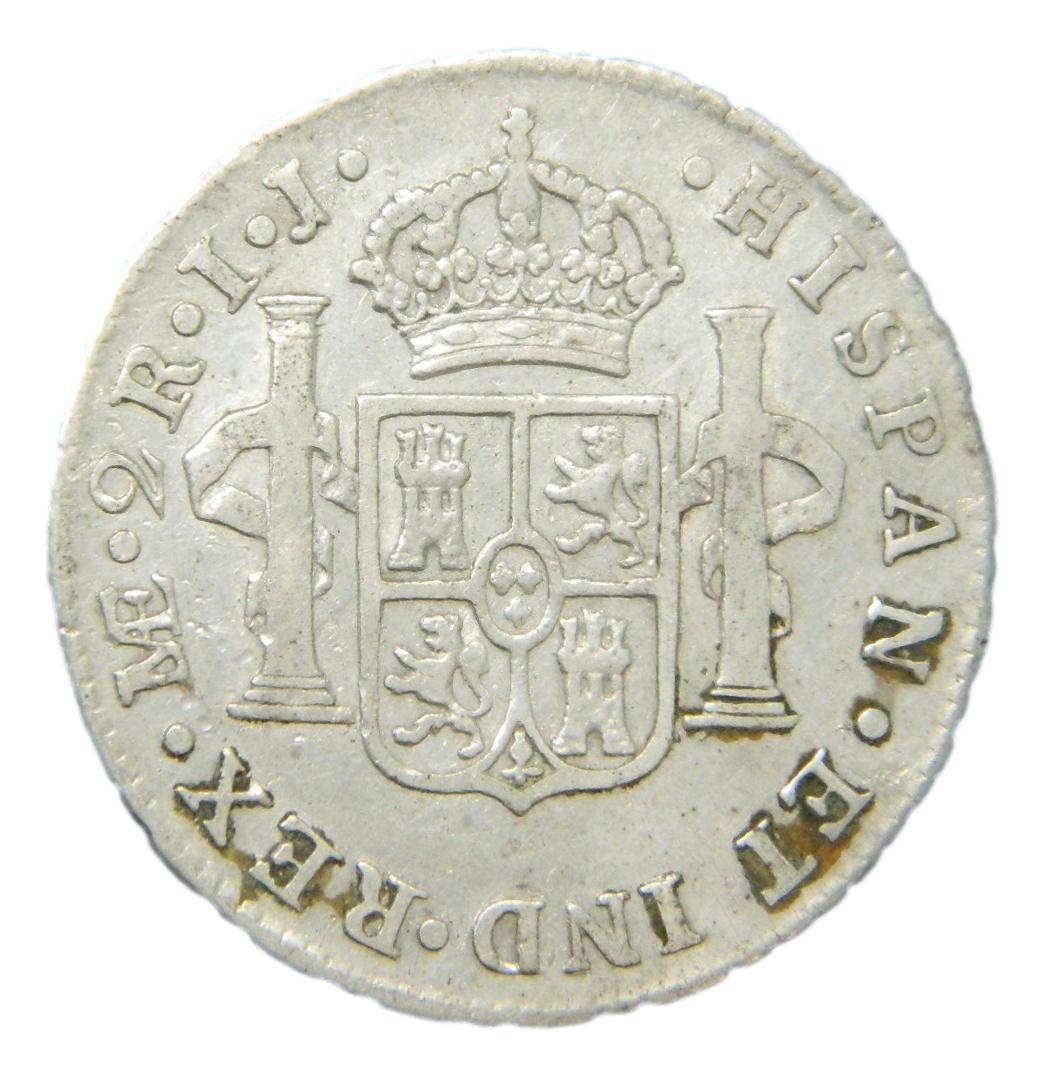 1794 IJ - CARLOS IV - 2 REALES - LIMA - MBC