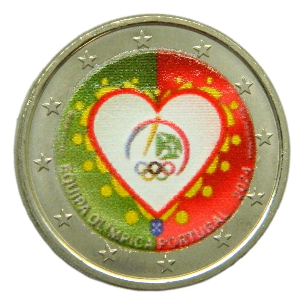 2024 - PORTUGAL - 2 EURO - EQUIPO OLIMPICO - COLOR