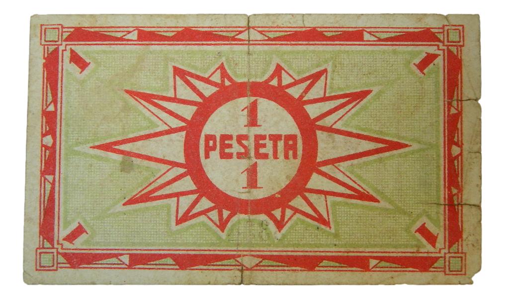 ASPE - BILLETE - 1 PESETA - 15 AGOSTO 1937 -  AGB 201 C - MBC