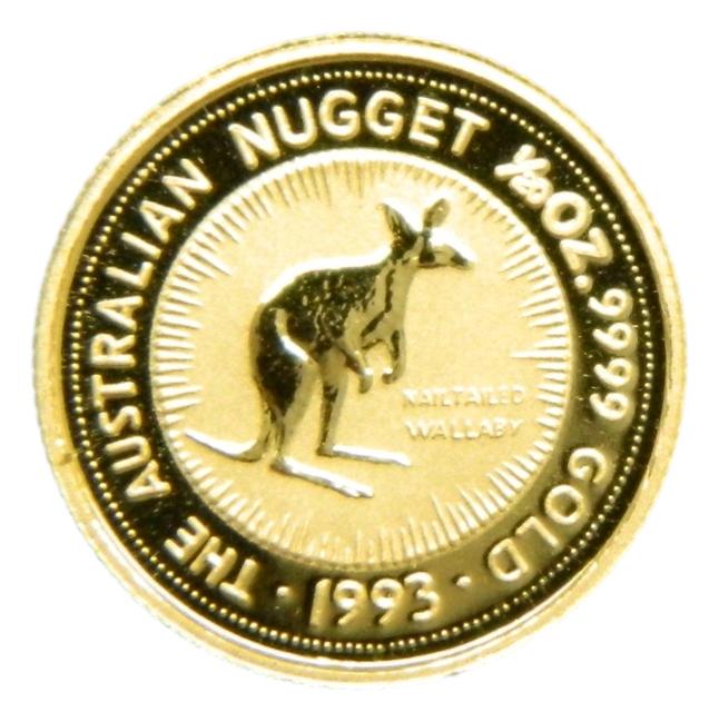 1993 - AUSTRALIA - NUGGET - CANGURO - 1/20 ONZA ORO 999 - 5 DOLARES