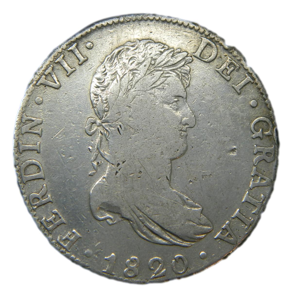 1820 JJ - FERNANDO VII - 8 REALES - MEXICO - MBC-