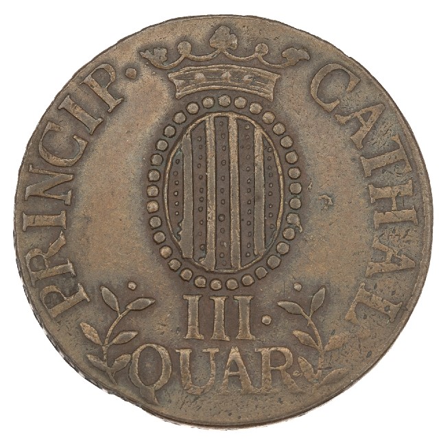 1812 - FERNANDO VII - 3 CUARTOS - CATALUNYA - MBC - S12/182