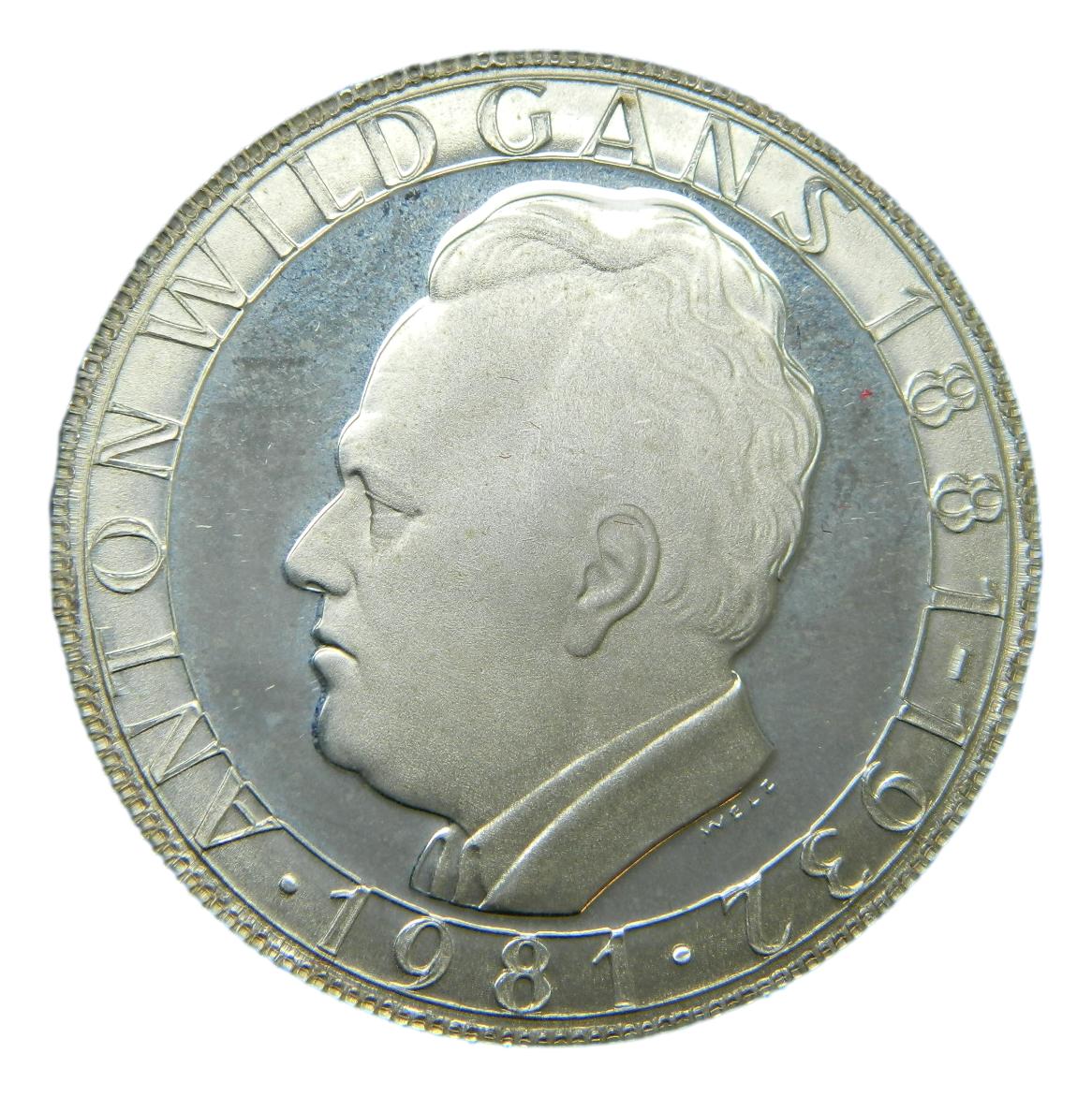 1981 - AUSTRIA - 500 SCHILLING - ANTON WILD - PLATA