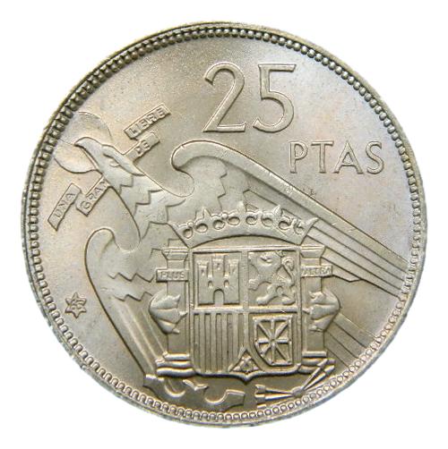 1957 *68 - FRANCO - 5 PESETAS - SC