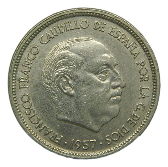 1957 - FRANCO - 50 PESETAS - UNA LIBRE GRANDE