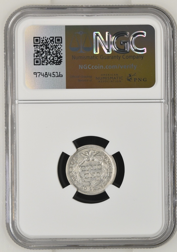 1856 - USA - ONE DIME - NGC - MS 62