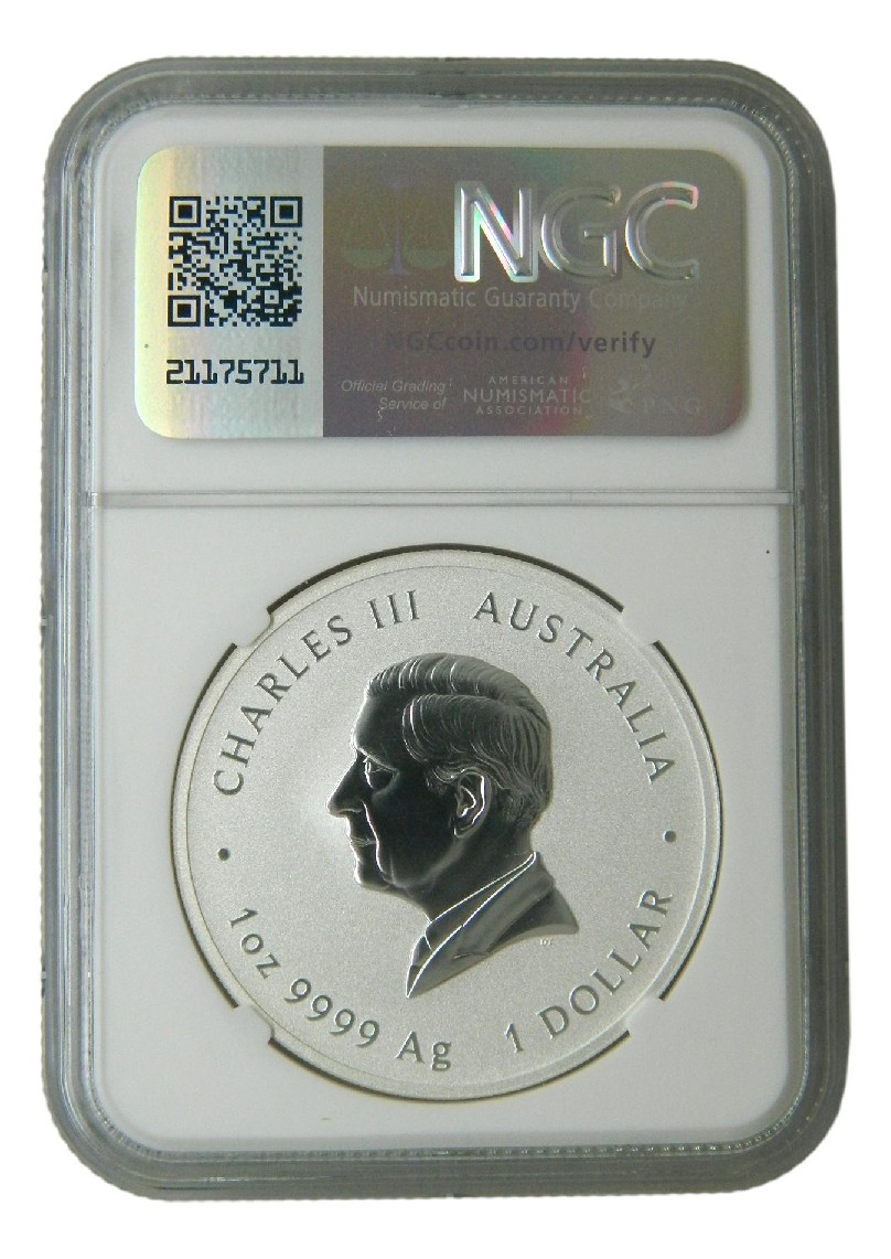 2025 - AUSTRALIA - ONZA PLATA - SERPIENTE - NGC MS70 - BANDERA
