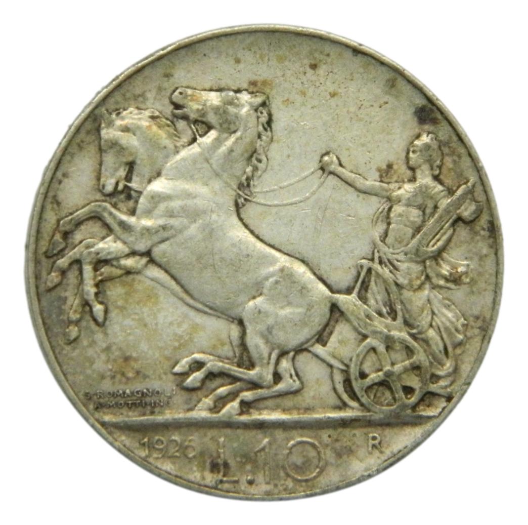 1926 R - ITALIA - 10 LIRE - VITTORIO EMANUELLE III - S9/759