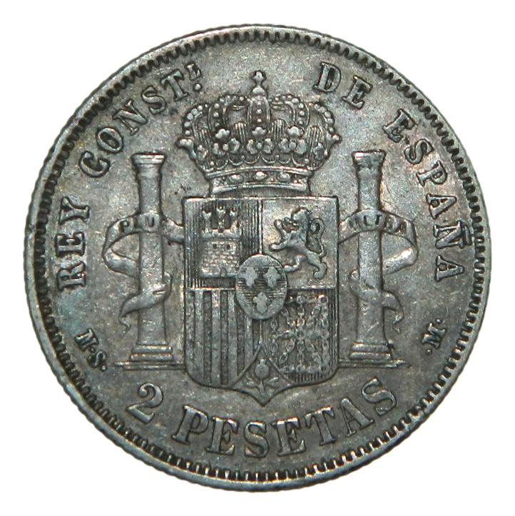 1882 - ALFONSO XII - 2 PESETAS - MADRID - MSM