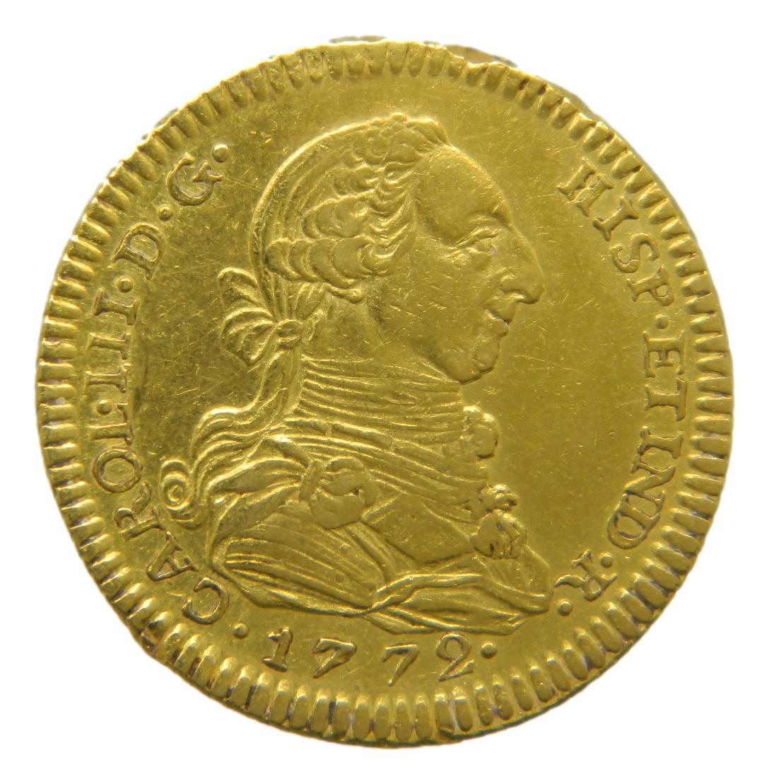 1772 PJ  - CARLOS III - 2 ESCUDOS - MADRID - MBC