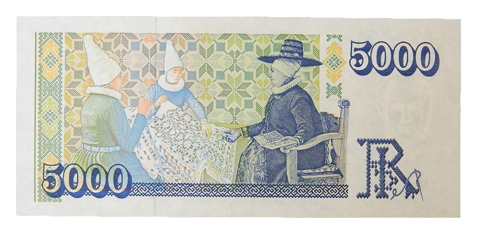 1961 - ISLANDIA - BILLETE - 5000 KRONUR - PICK 53 B - EBC-