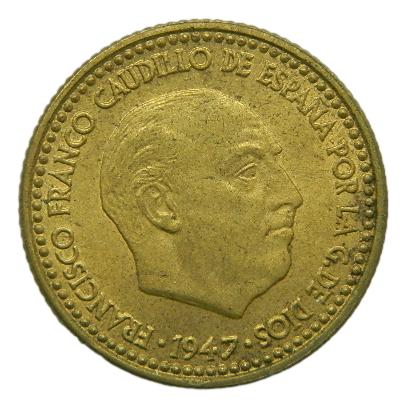 1947 *48 - FRANCO - 1 PESETA - EBC+