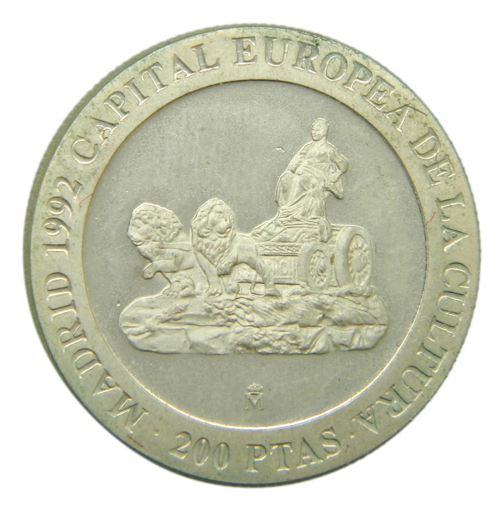 SUELTA - 1992 - ESPAÑA - 200 PESETAS PLATA - PLAZA DE CIBELES - MADRID