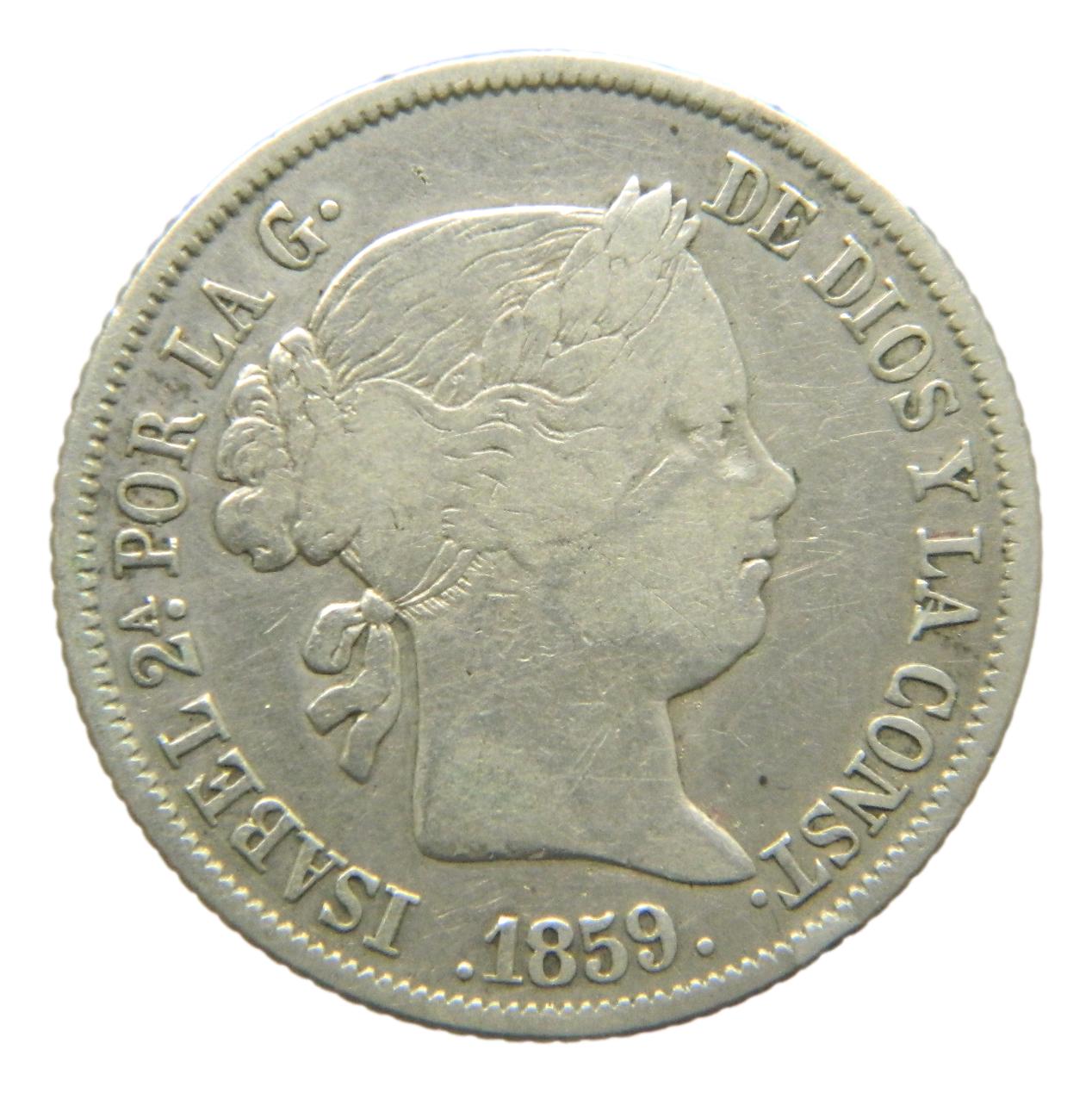 1859 - ISABEL II - 4 REALES - MADRID - MBC-